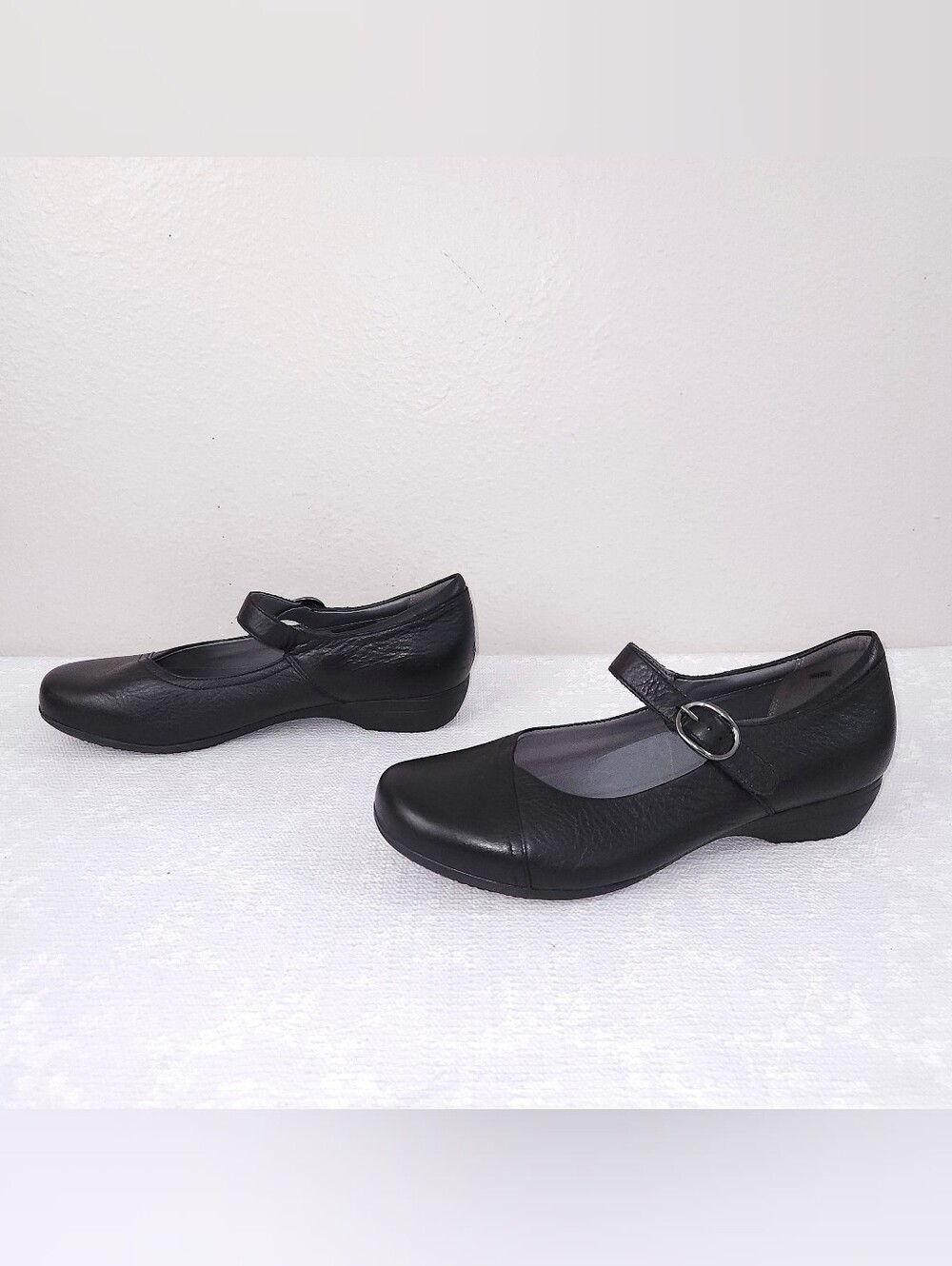 DANSKO Fawna Mary Jane EU 43 W Wide Black Leather Comfort Shoes